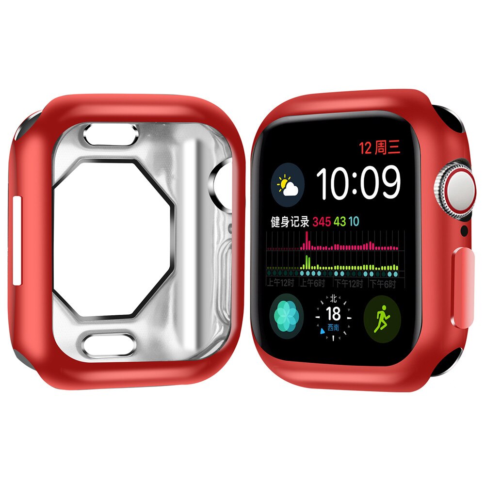 Coque pour apple watch 5, 44mm, 42mm, protecteur pour apple watch 3, 44mm, 44mm, 40mm: Rouge / series45 40MM