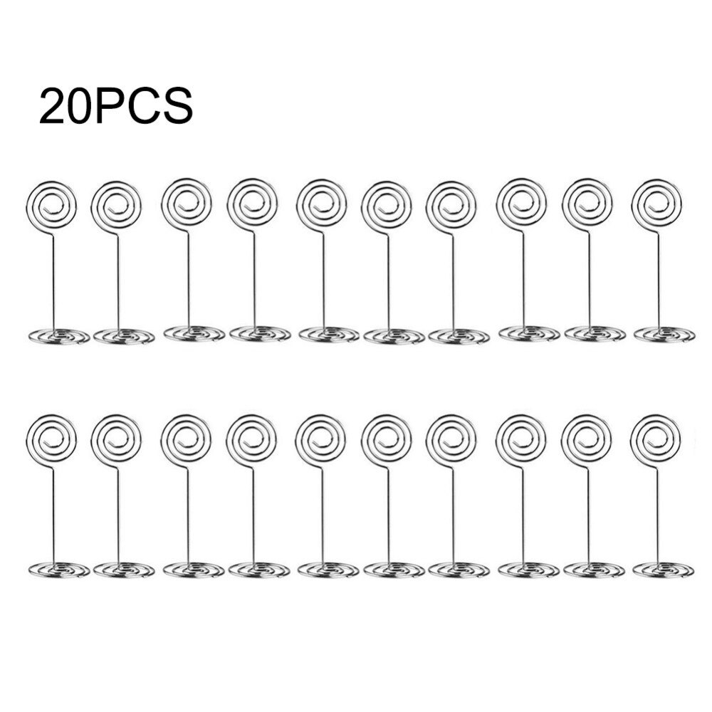 10 Pcs Goldene Schmetterling Herz Form Schreibtisch Notizen Ordner Herz Form Clips Hochzeit Gefälligkeiten Platz-kartenhalter Tisch Foto Clips: 20pc circle