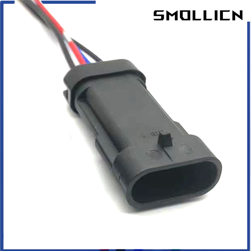 4 Pin Delphi Male Or Female Car intake Pressure Sensor Plug 1.2L D4F Auto Oxygen Sensor O2 Connectors 12162190 With Harness: Dark Grey / 20-29Pcs