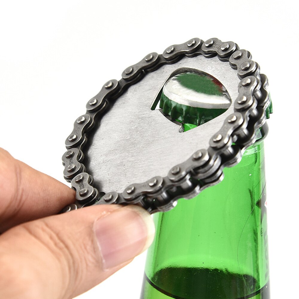 Wall Mounted Stainless Steel Chain Bottle Opener Cap Lifter Can Opener Drinks Household Beer Party Kitchen Accessories