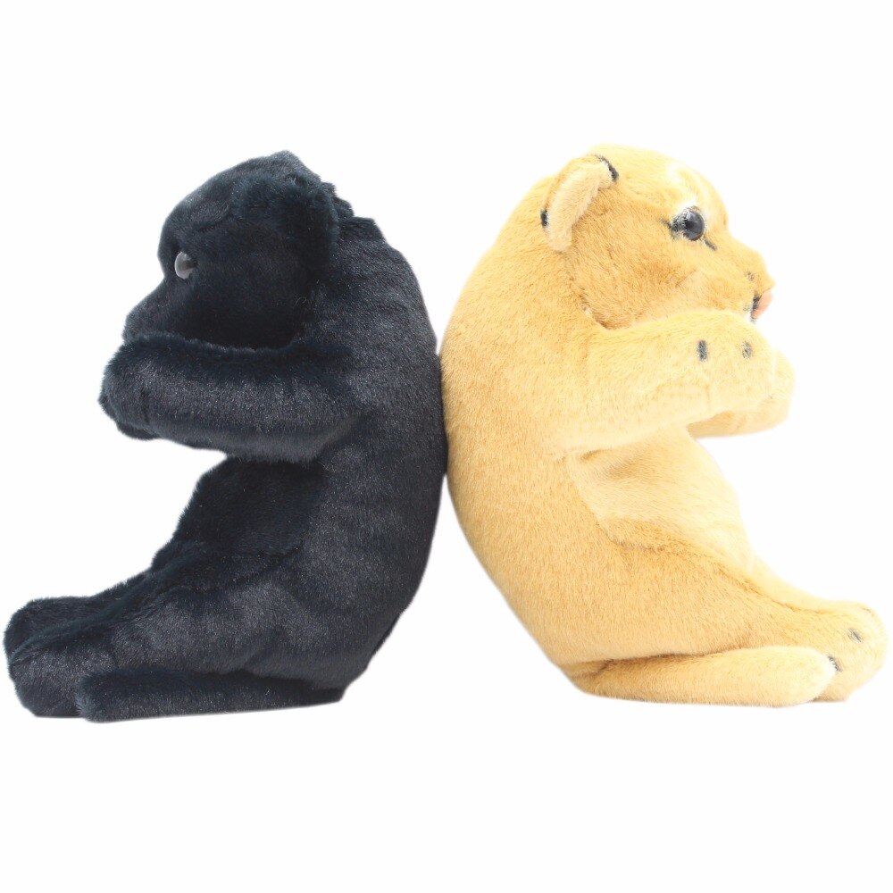 JESONN Realistisch Ausgestopften Tiere Tiger Gepard Leopard Plüsch Spielzeug Panther Löwe löSieg für Kindergeburtstag , 20 CM, Pack von 2