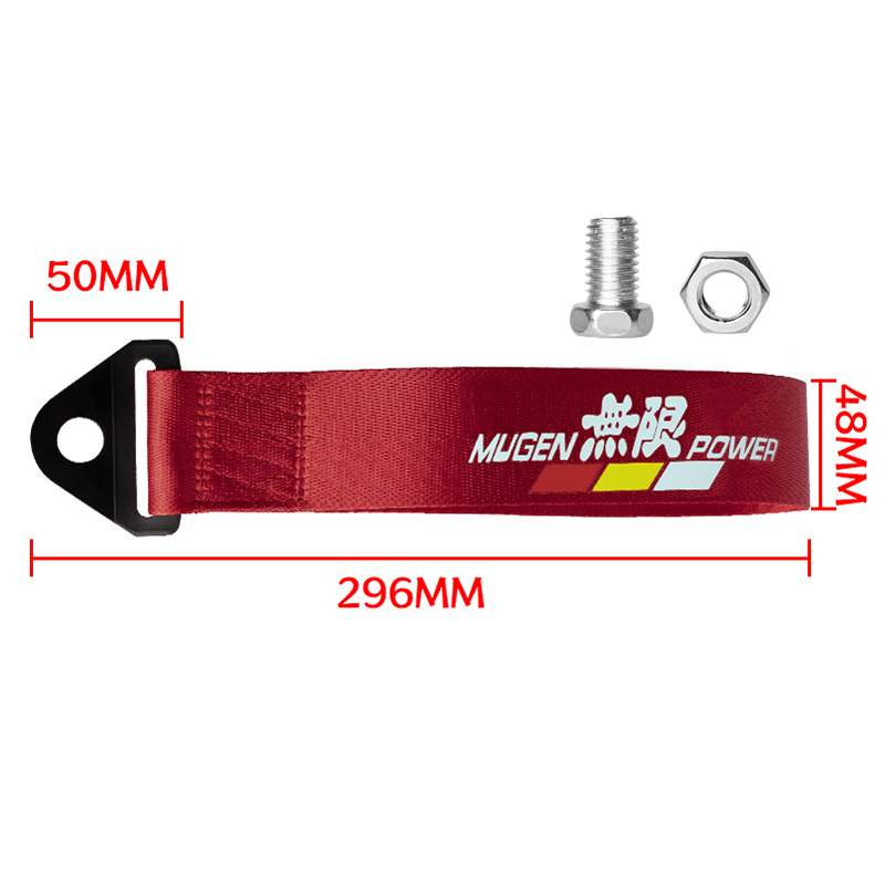 Nuovo stile JDM Racing Ropes Hook traino High Srtengh Nylon Car Bumper Rope gancio di traino universale HKS Tow Rope Strap Car decorativo