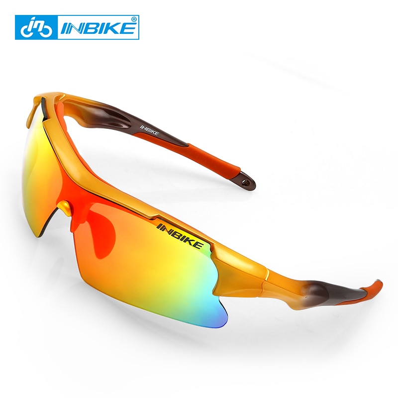 INBIKE Radfahren Brillen Männer Frauen Outdoor Sport Brille Polarisierte Fahrrad Sonnenbrille Bike Reiten Schutz Brille 5 Objektiv