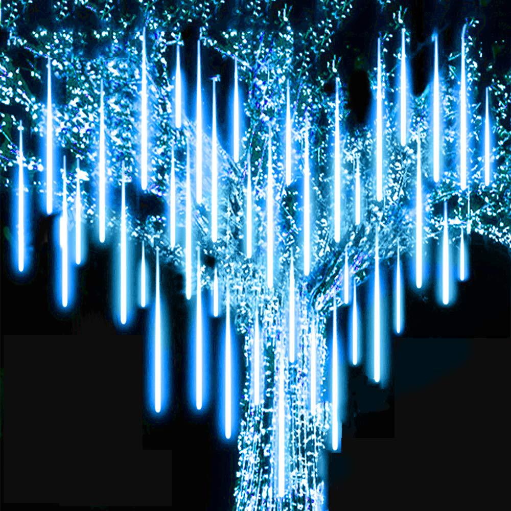Jaar 30/50Cm Buiten Meteorenregen Regen 8 Tubes Led String Verlichting Waterdicht Voor Kerstboom Wedding partij Decoratie