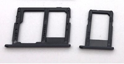 Tarjeta Sim de 4 colores para Samsung Galaxy J3 J5 J7 /J330 J530 J730F, reemplazo de la bandeja de la tarjeta SIM: Dual Black