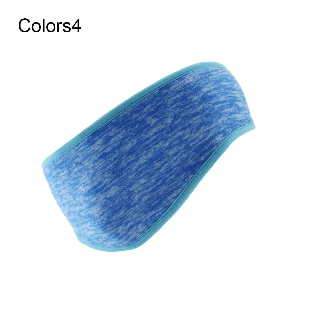 Ear Muffs Headband Women Men Winter Sweatband Running Headband Ear Warmer Fleece Ear Cover Outdoor Sports Hair Sweat Hair Bands: Gold
