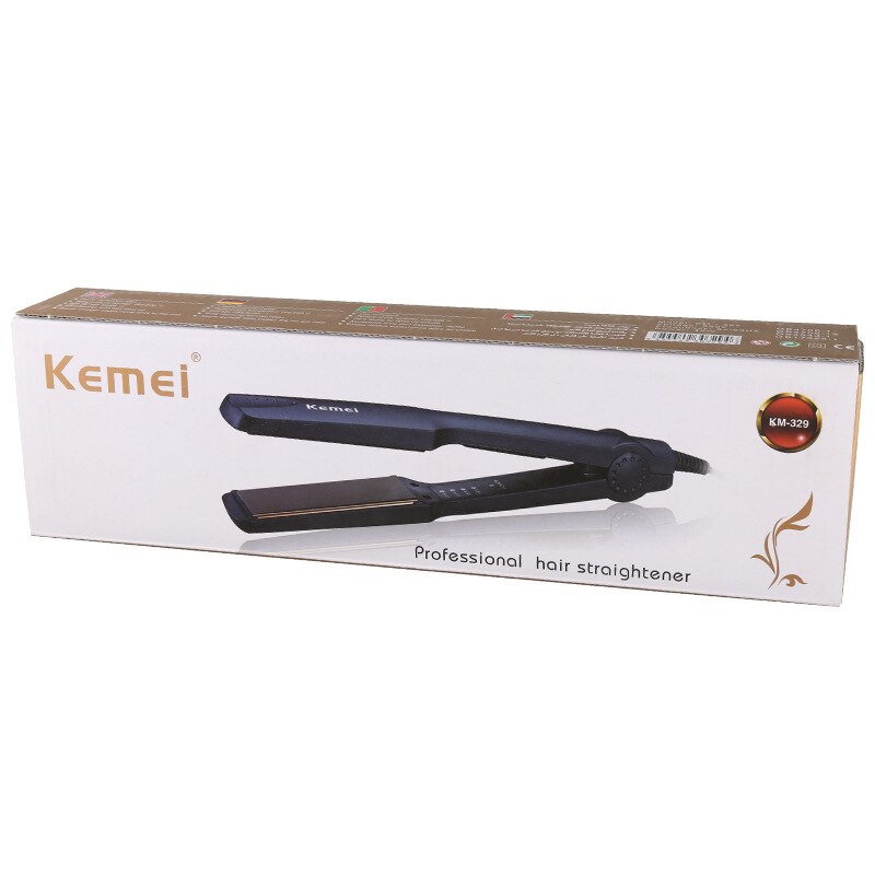 Kemei km-329 Hair Straightener Styling Tools Hair Straightening Iron Clip Hair Curling Boards Curling Flat