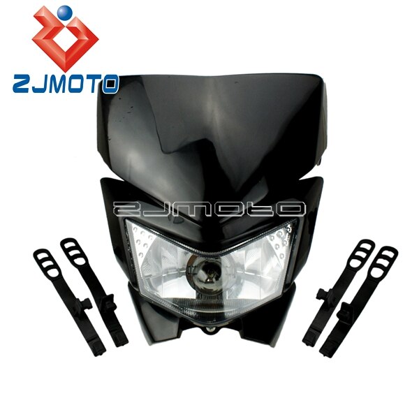 Faro Universal para motocicleta todoterreno, Faro de motocrós, carenado para KX KLX XR CRF WR YZ RMZ KXF DTR DR DRZ 250