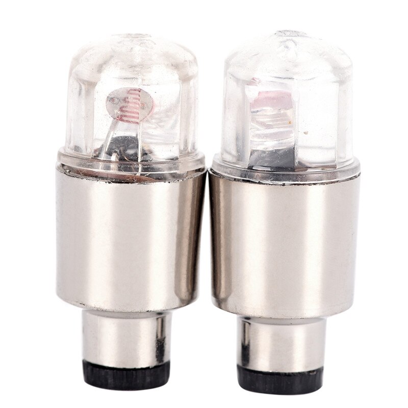 2Pcs Neon Led Lamp Flash Tyre Wheel Valve Cap Light Voor Auto Fiets Motorfiets