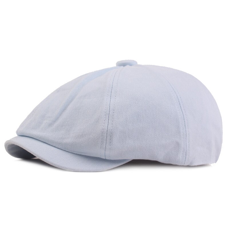 Octagonal Hats Men Captain Painter Woman Beret Casual Newsboy Hat Spring Summer Autumn Retro Beret Hat Octagonal Cap Male: Blue