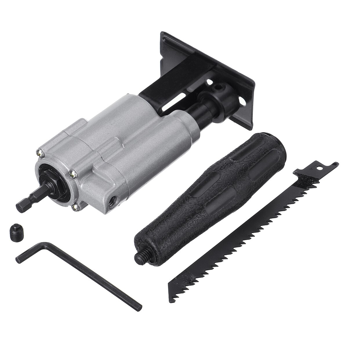 Drillpro Reciprocating Saw Power Tool Reciprocating Saw Metal Cutting Wood Cutting Tool Electric Drill Attachment With Blades