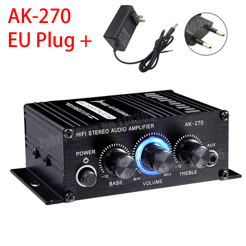 AK380/G8/AK370/AS22/280/AK270/AK170 800W 12V Home Car Hifi Amplificatori di potenza Stereo BASS Audio Altoparlante Classe D Car Home Sound Amp: Colore rosa