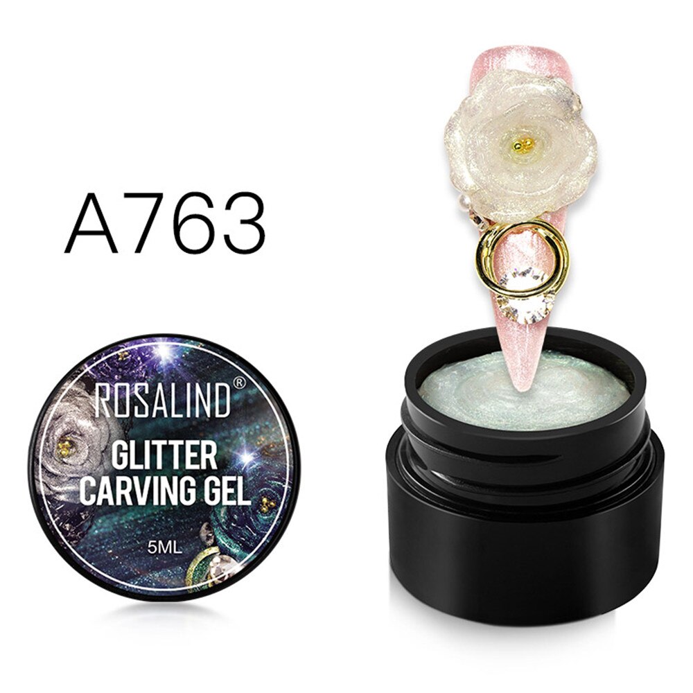 5d carving maleri negle gel farver skulptur negle gel 3d udskåret plasticine uv gel lak diy nail art maleri 3d gel: A763