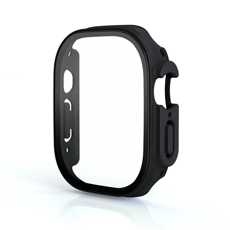 Glass+case For Apple Watch Ultra 49mm PC Bumper+Screen Protector Tempered luxury box Cover for apple watch ultra 2 Accessories