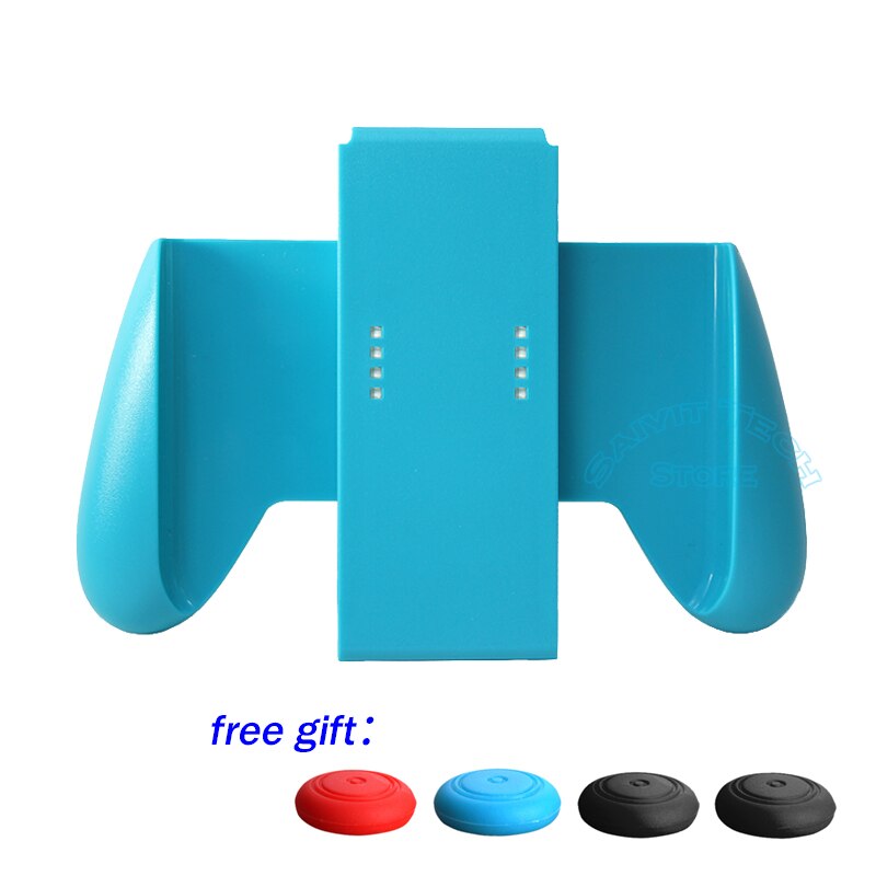 Voor Nintend Schakelaar Joycon Controller Accessoires Ns Comfort Handgrepen Stand Handvat Beugel Houder Voor Nintendo Switch Joysitck: Blue