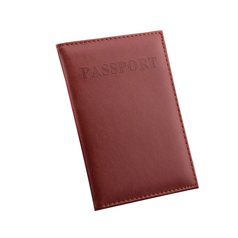 Classy Practical Travel Case Passport ID Card Cover Holder Protector Organizer PU Leather Women Men Wallet: 4