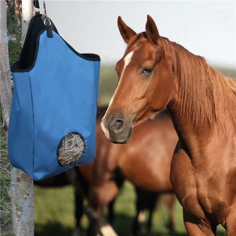 Paard Voeden Hooi Tas Oxford Doek Koe Vee Pony Feeder Passen Opslag Pouch R3ME