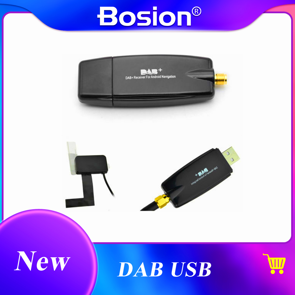 Dab Autoradio Tuner Ontvanger Usb Stick Dab Box Voor Universal Dab + Antenne Usb Dongle Voor Android Auto Multimedia speler