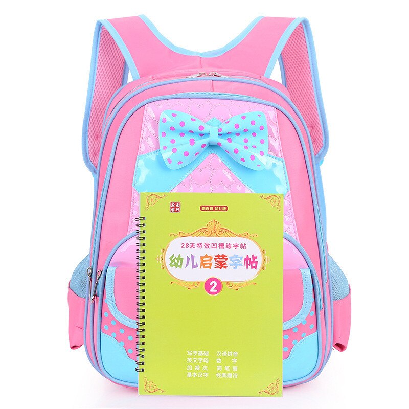 新しい子供のランドセル子供のバックパック小学校のバックパック整形外科通学サッチェルmochila infantilジップ