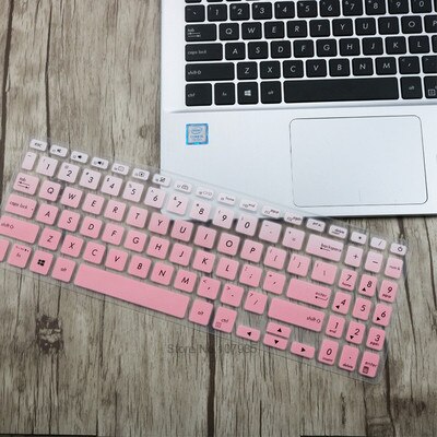 Silicone Keyboard Cover Skin Protector For ASUS VivoBook 15 F515J F515JA F515JP F515EA F515EP F515 JA X515JF X515 MA 15.6 inch: GradualPink