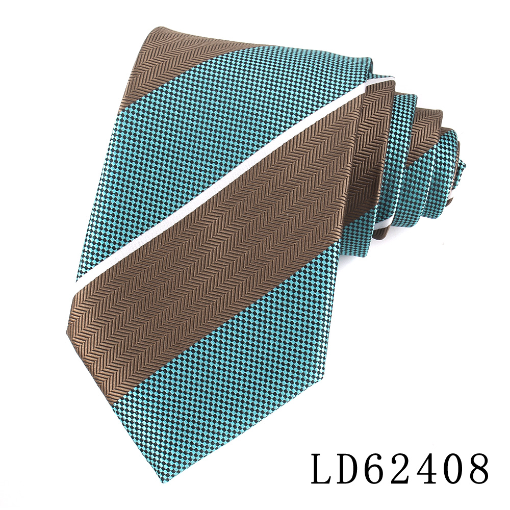 Classic Stripe Ties For Men Women Brown Color Neck Tie For Party Business Paisley Suit Neckties Wedding Neck Tie For Groom: SKY BLUE