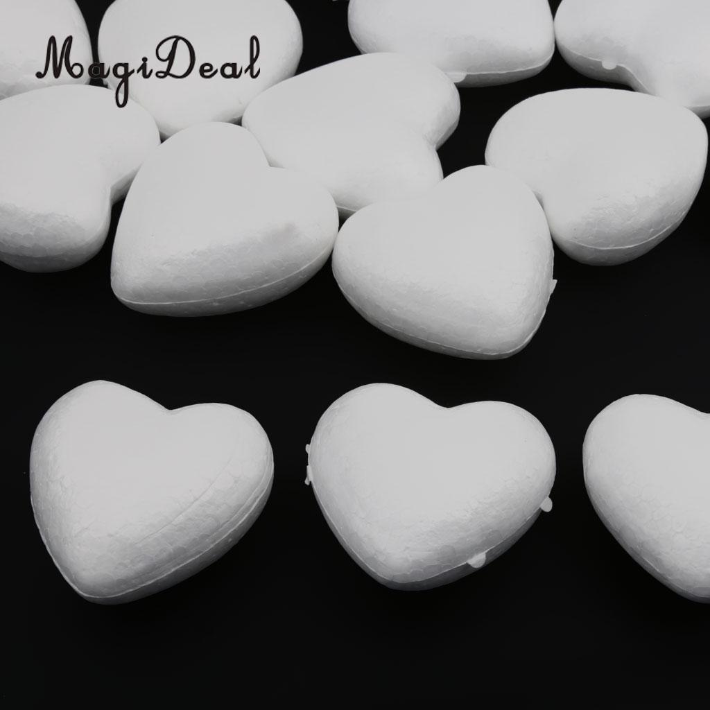 Boules De Mousse Artisanales MagiDeal - 126 Pièces Blanches Lisses - Pour DIY, Décoration, Projets Scolaires