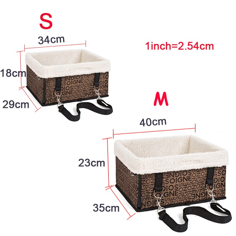 Pet Dog Car Seat Carrier Foldable Portable Safety Multifunction Car Booster Travel Bed Waterproof Puppy Dog Travel Bed For Car
