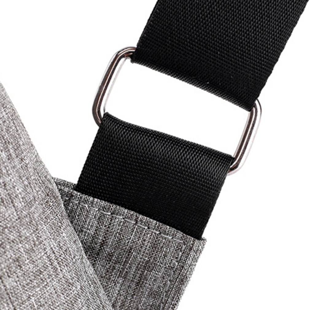 Anti Diefstal Borst Zak Men's Trend Praktische Canvas Taille Usb Opladen Man Vrouw Schoudertas Crossbody Tas