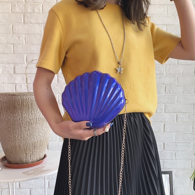 Shell Bags For Women Messenger Bag Luxury Crossbody Bag PVC Leather Mini Shoulder Chain Purse Handbags