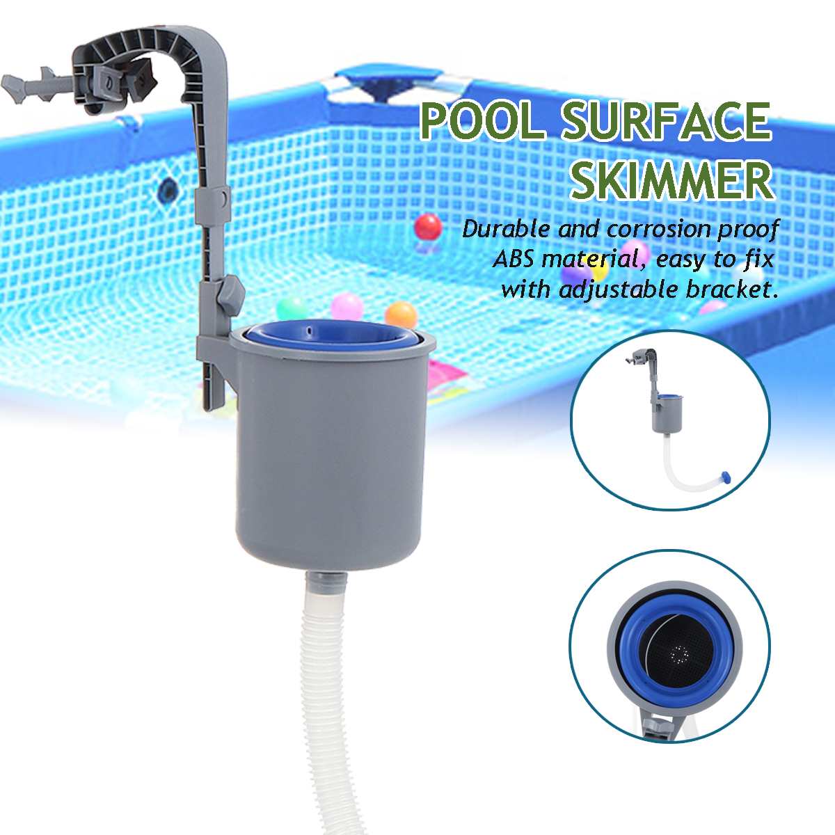 Pool Surface Skimmer Wall Mount Swimming Pool Filt... – Vicedeal