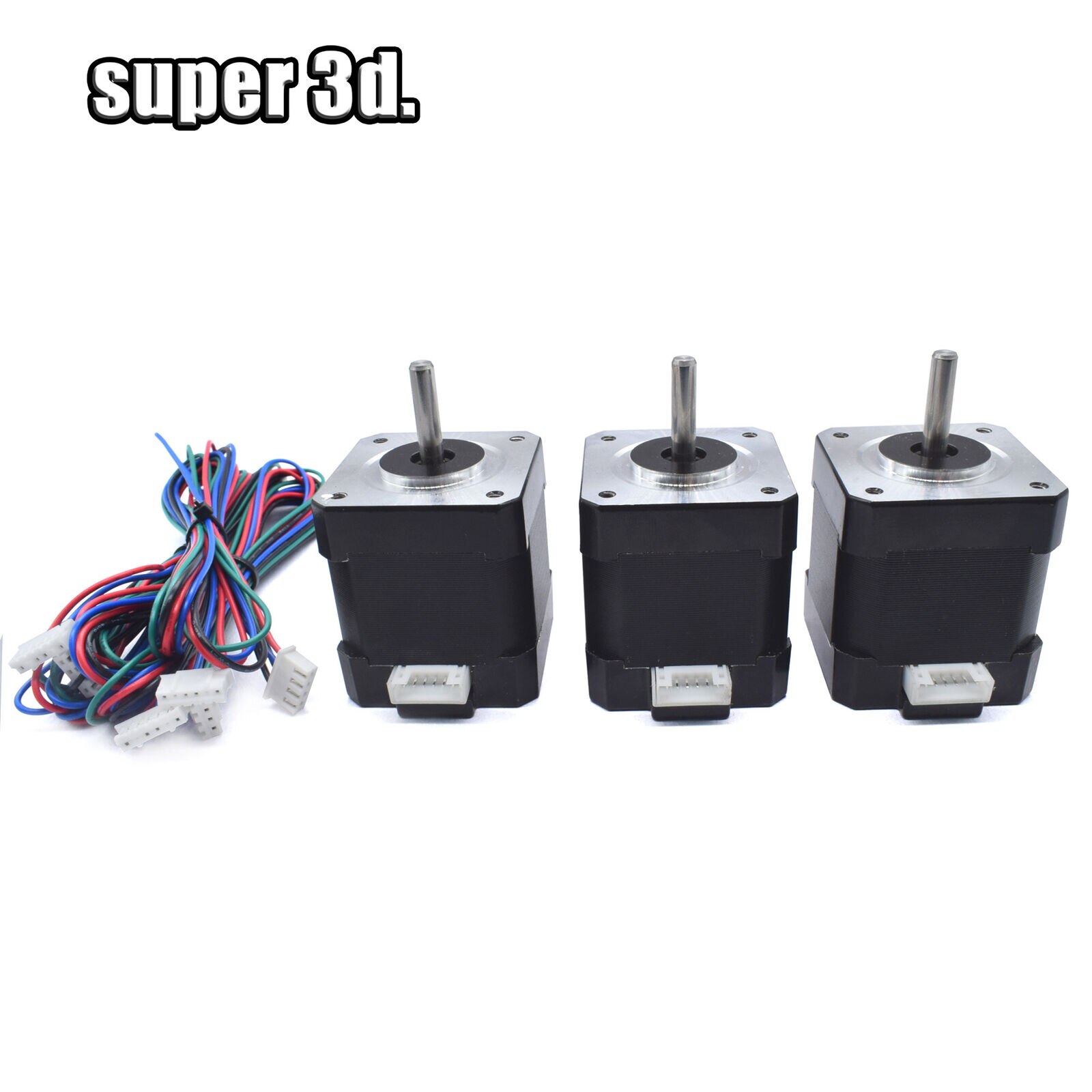 Nema 17 42 Stepper Motor Height 26mm 34mm 40mm 48mm Motor 4-lead 12-24V with Cables for 3D Printer J-head Extruder CNC Parts