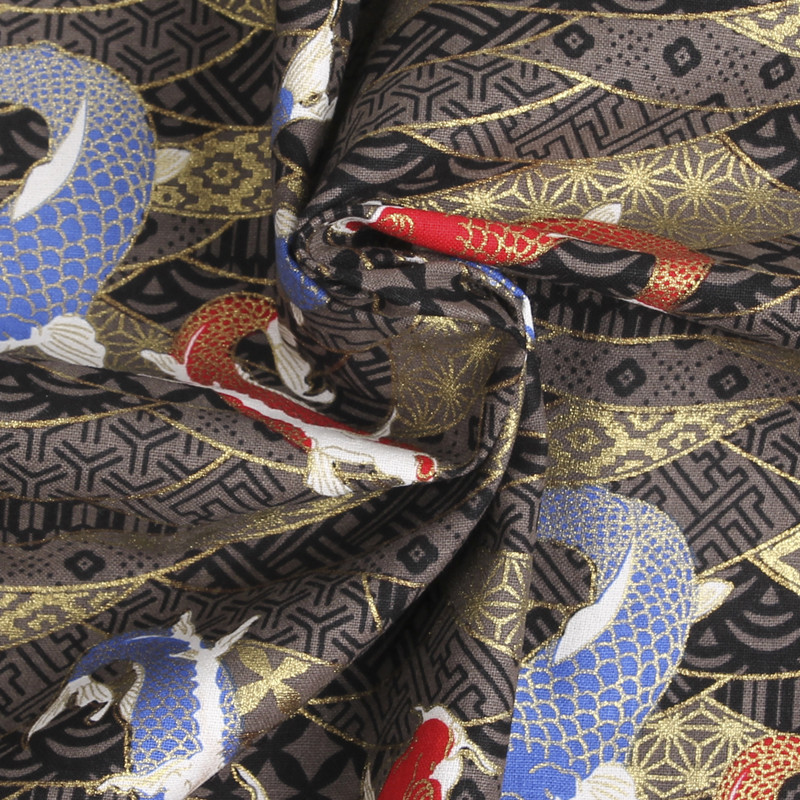 140 CM * 50 CM japonais Kimono poisson coton tissu de couture tissu bricolage coussin rideau table tissu artisanat matériel de couture