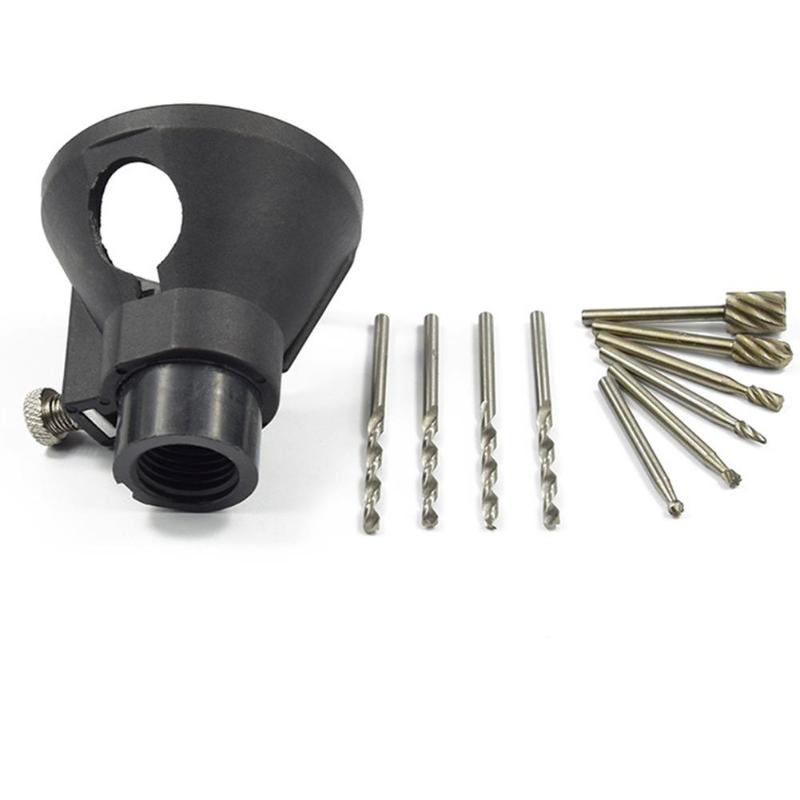 Elektrische handboormachine, elektrisch gereedschap, houtfrees, bramenfreesset 6 stuks met boor, speciale locator voor dremel-accessoires