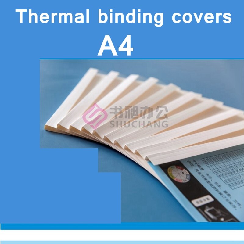 10 stk / parti sc -50 termisk bindingsomslag  a4 limbindingsomslag 50mm (430-480 sider) termobindende maskindæksel