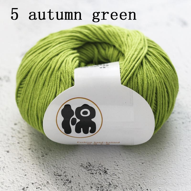 Multi Purpose 8 Strands 100% Cotton DIY Hand-knitted Colorful Crochet Knitted Yarn Home Sewing Supplies Anti-pilling 50g/Ball