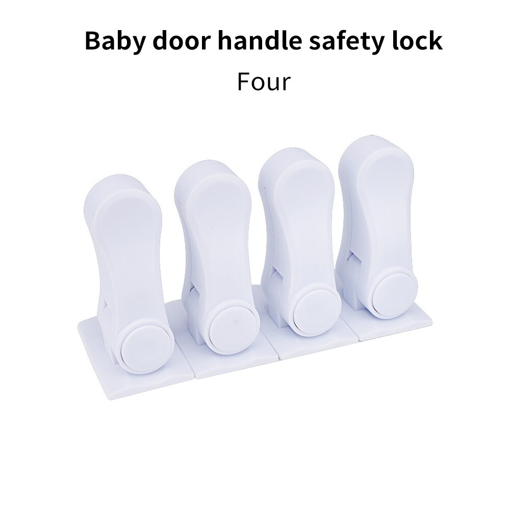 Door Handle Safety Lock Door Handle Fixed Lock Multifunctional Safety Lock For Door Handle, Drawer, Cabinet Door, Window