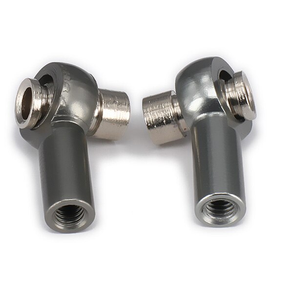 M3 3mm Thread 18mm Length Link Rod End Ball Joint Ball Head Holder Tie rod end, Ball Link for RC car 2pcs Alloy aluminum HSP HPI: Titanium