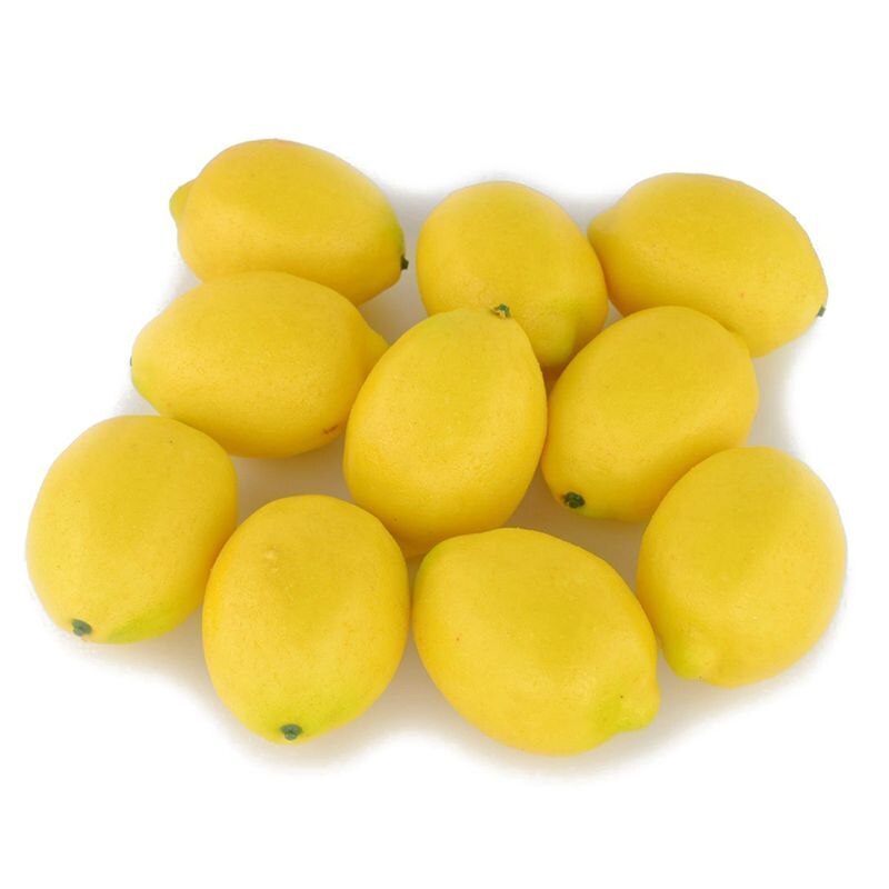 Nep Fruit Thuis Huis Keuken Partij Decoratie Kunstmatige Levensechte Simulatie Gele Citroen 10 Stuks Set