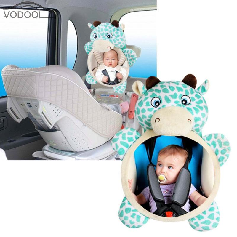 Mooie Fawn Veiligheid Vorm Auto Achterbank Achteruitkijkspiegel Verstelbare Baby Baby Kids Kinderen Veiligheid Bescherming Rear Monitor