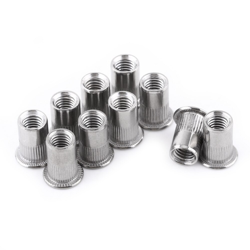 Écrous à Rivet aveugle en acier inoxydable | En acier inoxydable, tête plate, insérer un écrou à Rivet, vis de réparation, accessoires la meilleure offre 20 pièces