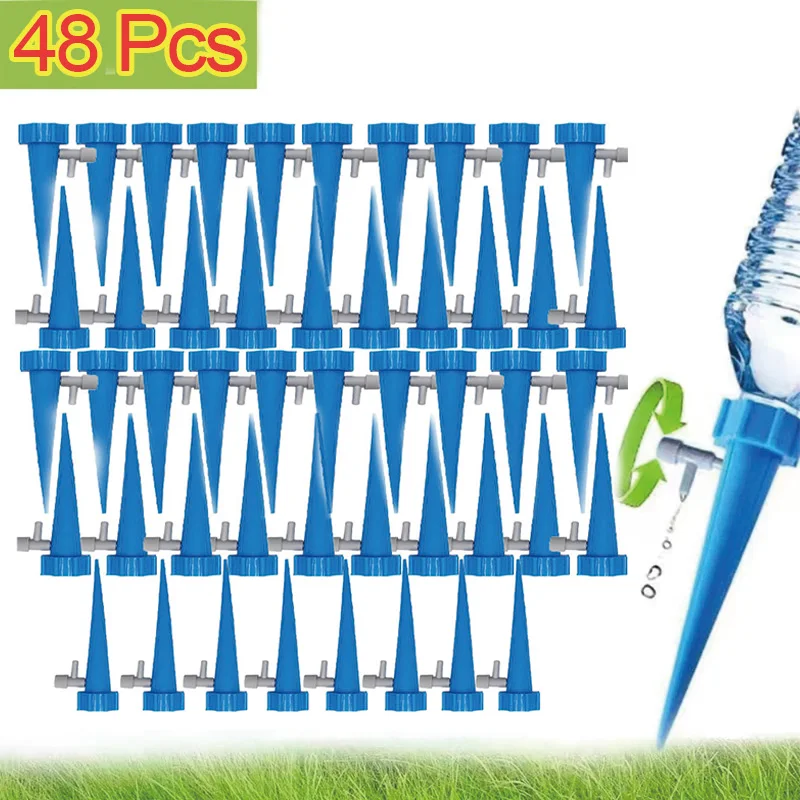 Sistema de riego por goteo automático, autorriego ajustable para plantas de flores, invernadero, jardín, dispositivo de goteo de agua automático: Chocolate