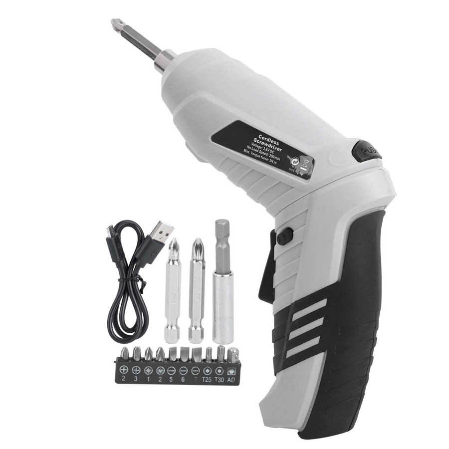 Electric Drill Taladro Inalambrico Cordless Electric Screwdriver Drill Kit ‑Ion Rechargeable Screw LED Home Mini