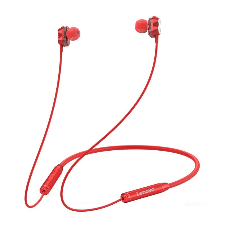 Lenovo-auriculares inalámbricos HE08 con Bluetooth 5,0, dispositivo de audio estéreo HIFI, para deportes y correr, resistente al agua, para iPhone, Xiaomi y Huawei