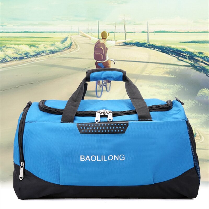 Professionelle Große Kapazität Sport Tasche Wasserdicht Casual Lagerung Gym Taschen Polyester Männer/Frauen Packable Duffle Reisetasche Mochila
