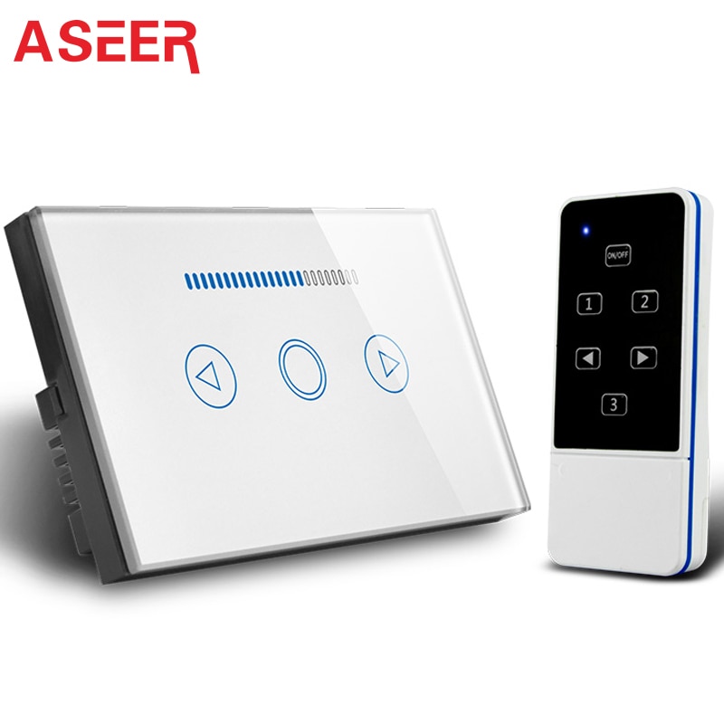 Aseer, au/Us Standard Broadlink Draadloze Smart Home Afstandsbediening Dimmer Wifi Muur Light Touch Screen Switch 500W, 110V-240V