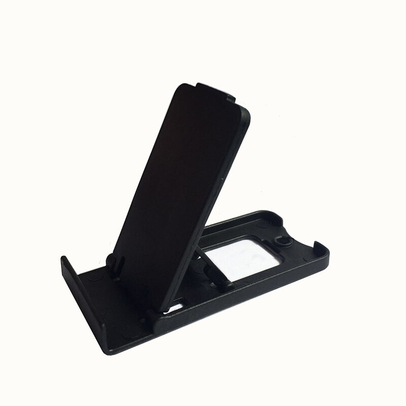 Phone Holder Cute Multi-function Adjustable Mobile Phone Holder Stand Lovely Portable Holders Stable Protective fold for iphone: black