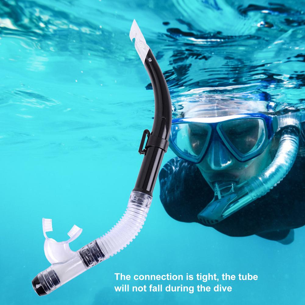 PVC Snorkel Dry Breathing Tube Underwater Water Sports Swimming Diving Snorkeling Adults Swim Pool Air Tube