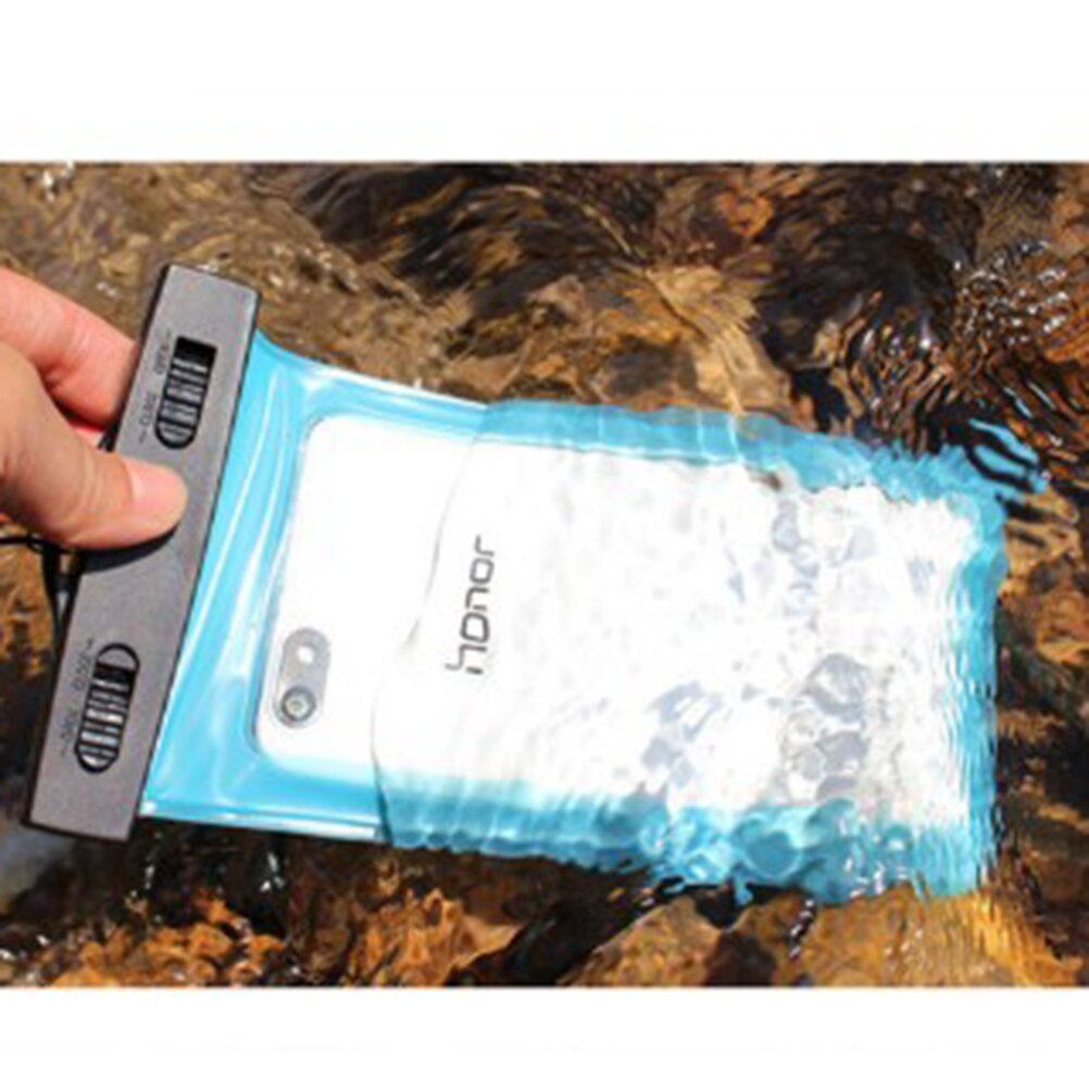 Universel vandtæt telefonpose med følsom og gennemsigtig tpu-skærm vandtæt støvtæt snesikker stødsikker