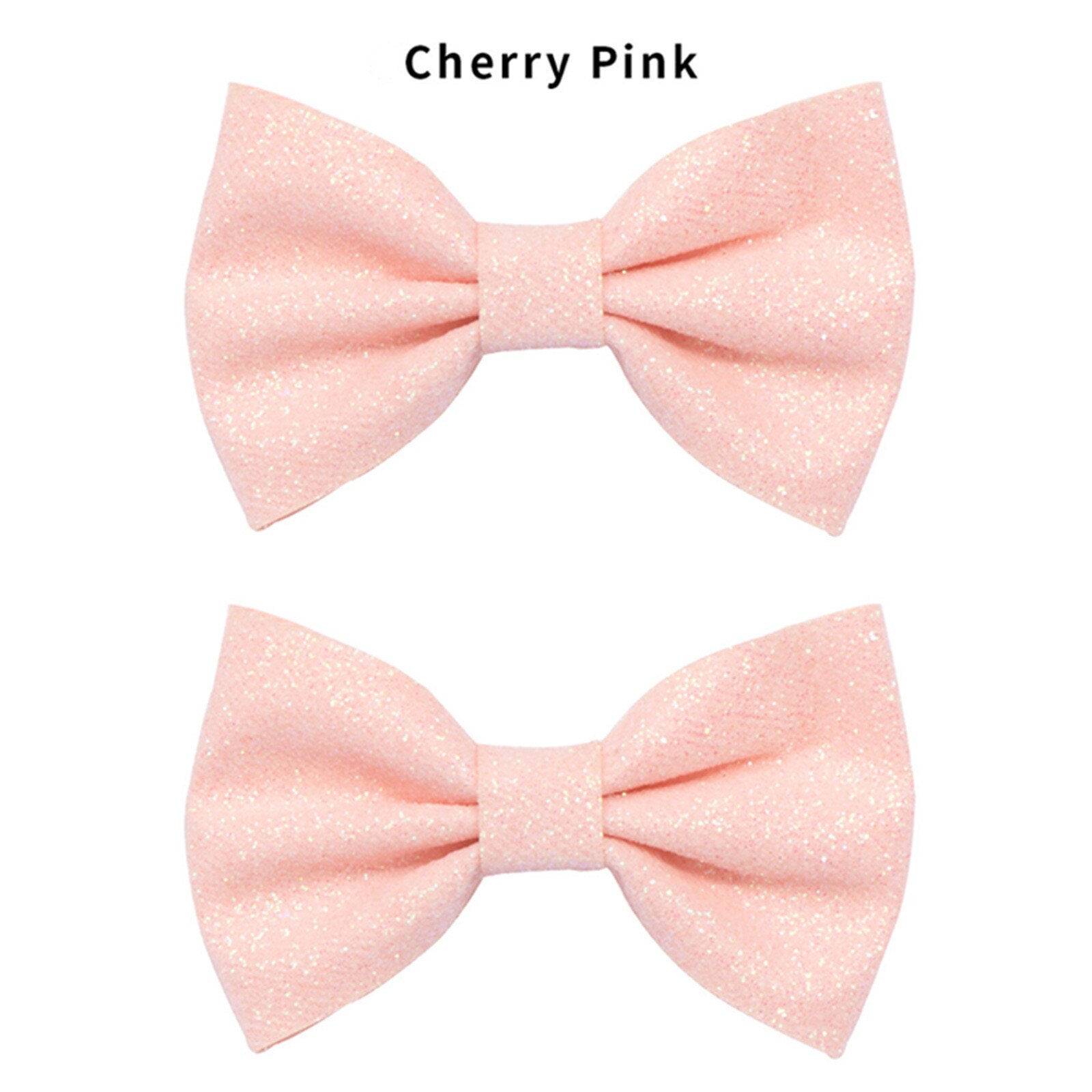 1 paire de pinces à cheveux pour bébés filles, bandeau pour petites filles, pince à cheveux solide avec nœud scintillant: Rose