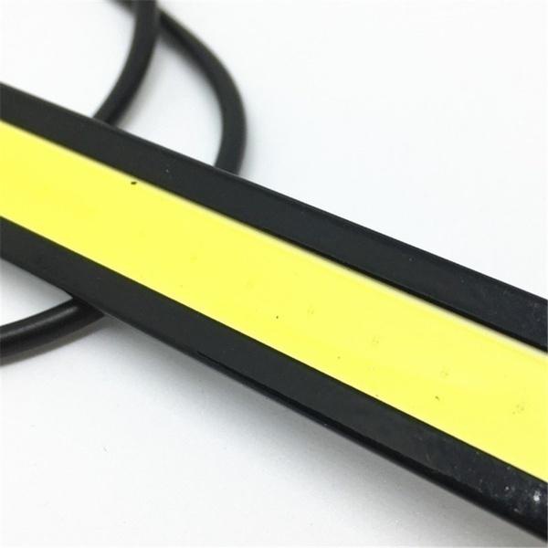 10PCS 17CM LED DRL Waterproof Driving Daytime Running Lights Strip 12V COB LED Car Aluminum Stripes Lights